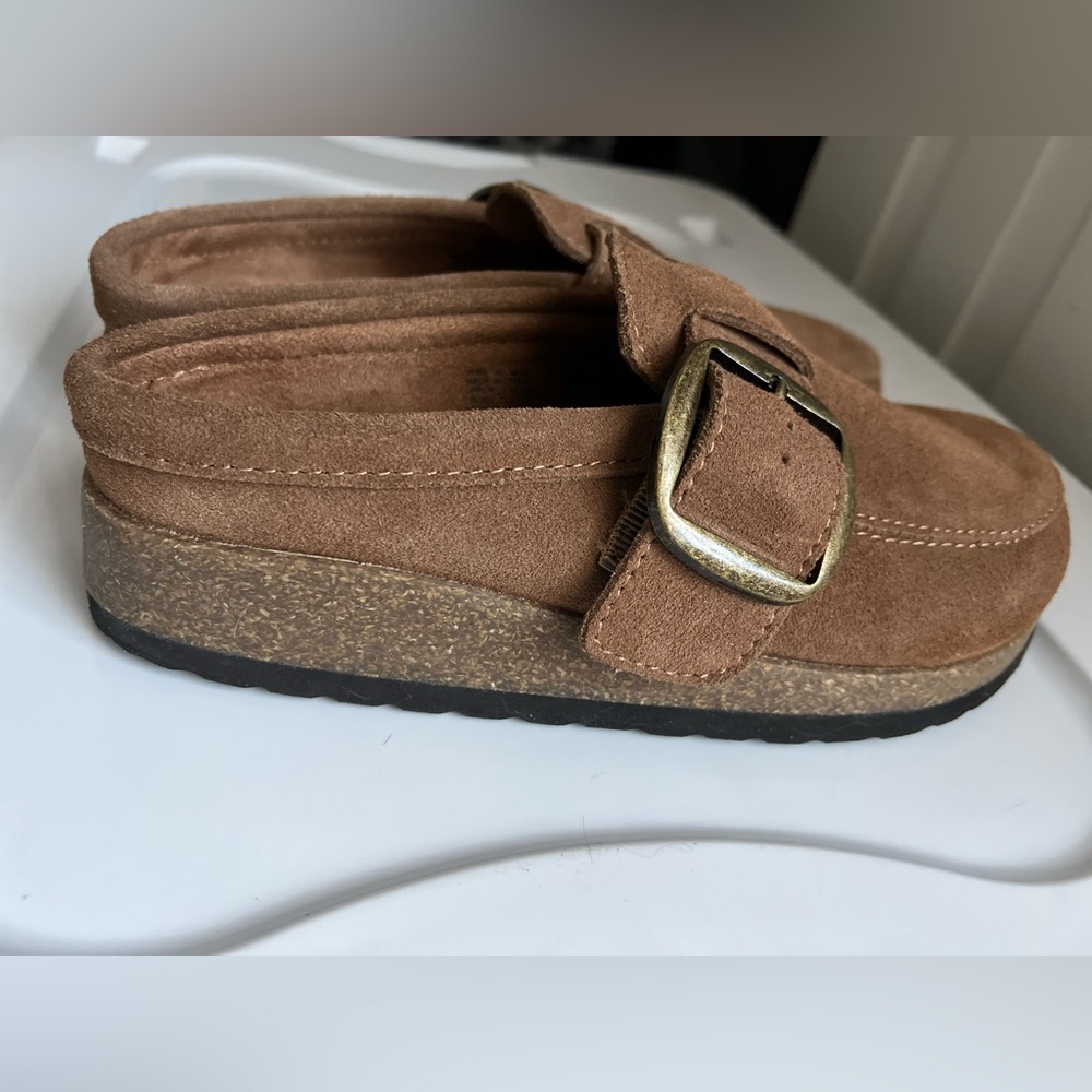 Size 6 Sonoma Goods For Life® Women's Chestnut Mule Clogs - Picture 3 of 7